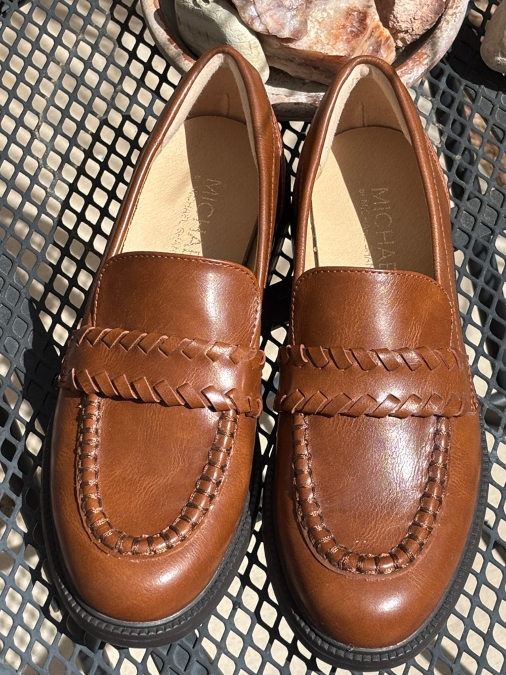 Michael by Michael Shannon Valerie Loafers Tan Size 6 NWOT